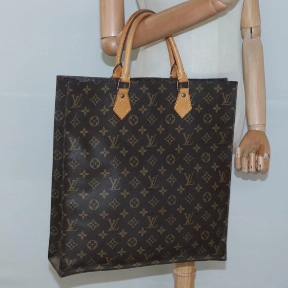 LOUIS VUITTON Monogram Sac Plat Hand Bag - Picture 1 of 15